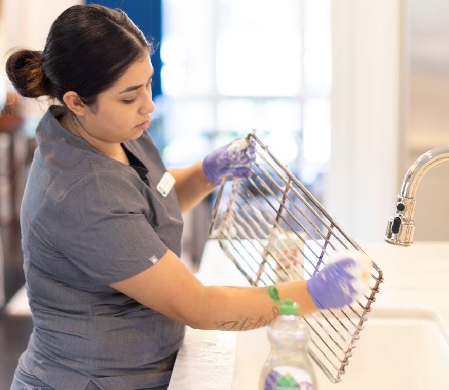 Vella expert cleaning kitchen utensils 